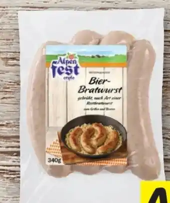 Lidl Alpenfest Bier-Bratwurst Angebot