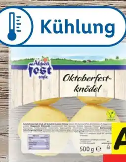 Lidl Alpenfest Oktoberfestknödel Angebot