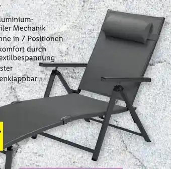Lidl Livarno Home Alu-Liegestuhl Angebot