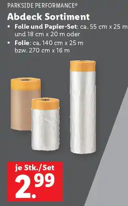 Lidl Parkside Abdeck Sortiment Angebot