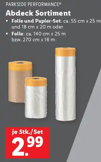 Lidl Parkside Abdeck Sortiment Angebot
