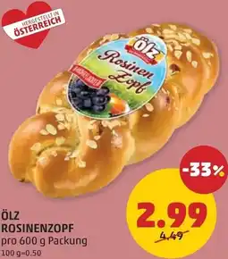 PENNY Ölz Rosinenzopf Angebot