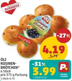 PENNY Ölz Rosinen Brötchen Angebot