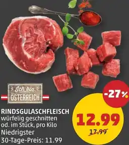 PENNY Rindsgulaschfleisch Angebot