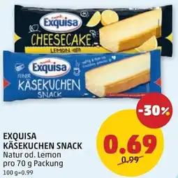 PENNY Exquisa Käsekuchen Snack Angebot