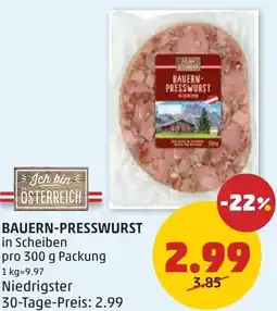 PENNY Bauern Presswurst Angebot
