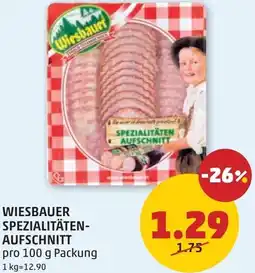 PENNY Wiesbauer Spezialitäten Aufschnitt Angebot