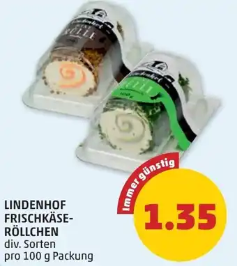 PENNY Lindenhof Frischkäse Röllchen Angebot