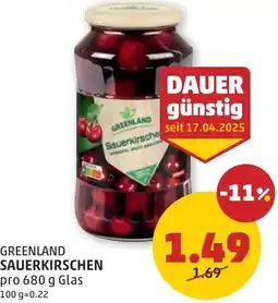 PENNY Greenland Sauerkirschen Angebot
