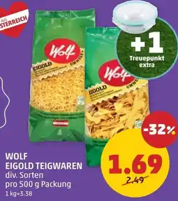 PENNY Wolf Eigold Teigwaren Angebot