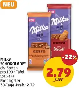 PENNY Milka Schokolade Angebot