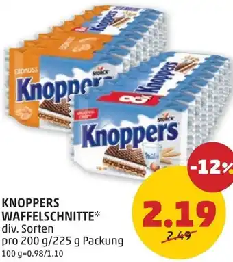PENNY Knoppers waffelschnitte Angebot