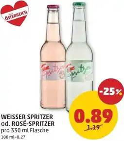 PENNY Weisser Spritzer od. Rosé Spritzer Angebot