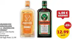 PENNY Jägermeister kräuterlikör od. jägermeister orange Angebot