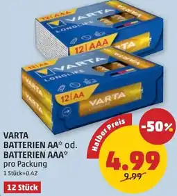 PENNY Varta batterien aa od. batterien aaa Angebot