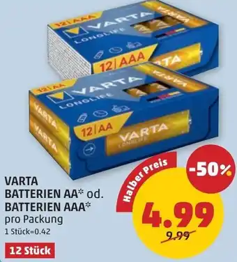 PENNY Varta batterien aa od. batterien aaa Angebot
