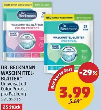 PENNY Dr. beckmann waschmittel blätter Angebot