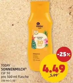 PENNY Today sonnenmilch Angebot