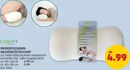 PENNY Lifenaxx memoryschaum nackenstützkissen Angebot