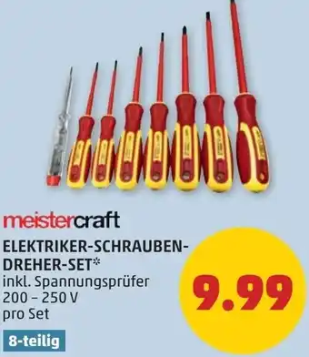 PENNY Meistercraft elektriker schrauben dreher-set Angebot