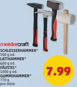 PENNY Meistercraft schlosserhammer od. latthammer od. fäustel od. gummihammer Angebot