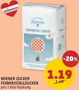 PENNY Wiener zucker feinkristallzucker Angebot
