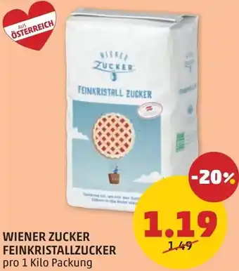 PENNY Wiener zucker feinkristallzucker Angebot