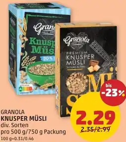 PENNY Granola knusper müsli Angebot