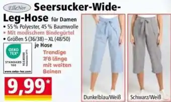 Norma Elle Nor Seersucker Wide Leg Hose Angebot
