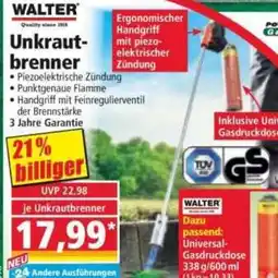 Norma WALTER Unkrautbrenner Angebot