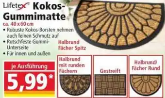 Norma Lifetex Kokos Gummimatte Angebot