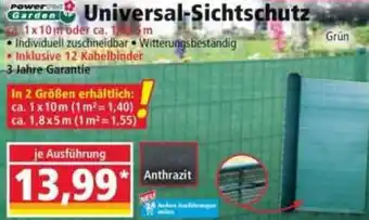 Norma Power Garden Universal Sichtschutz Angebot