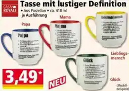 Norma Tasse mit lustiger Definition Angebot