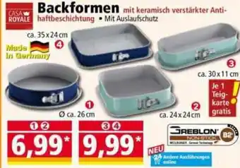 Norma CASA ROYALE Backformen Angebot