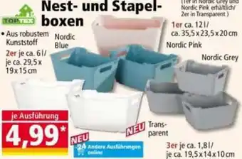 Norma TOPTEX Nest und Stapelboxen Angebot