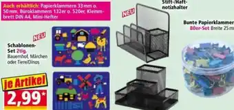 Norma Schablonen Set Angebot