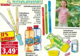 Norma Seifenblasenstab Triple,Seifenblasen flüssigkeit, Seifenblasenstab Groß, Seifenblasen pistole mit Kurbel Angebot