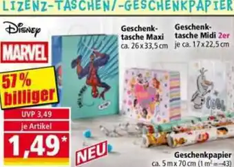Norma Lizenz taschen/ geschenkpapier Angebot