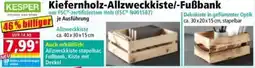 Norma KESPER Kiefernholz Allzweckkiste Fußbank Angebot