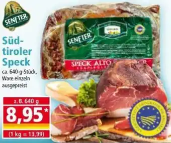 Norma SENFTER Südtiroler Speck Angebot