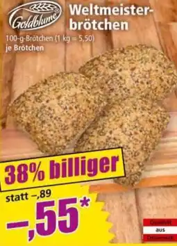 Norma Weltmeisterbrötchen Angebot