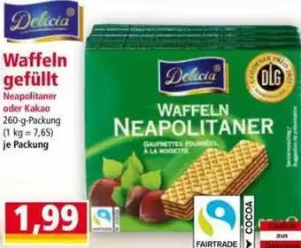 Norma Delicia Waffeln gefüllt Angebot