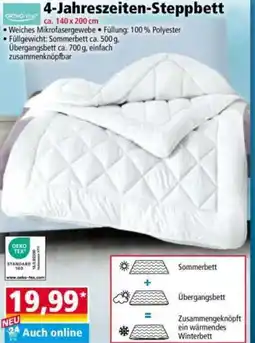 Norma 4 Jahreszeiten Steppbett Angebot