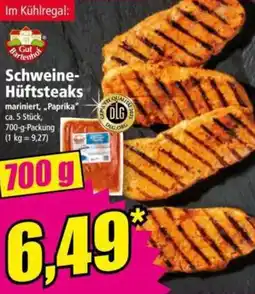 Norma Schweine Hüftsteaks Angebot