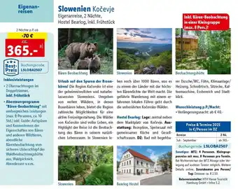 Lidl Reisen Slowenien Kočevje Angebot