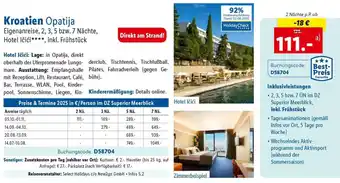Lidl Reisen Kroatien Opatija Angebot