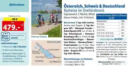 Lidl Reisen Österreich, Schweiz & Deutschland Radreise im Dreiländereck Angebot