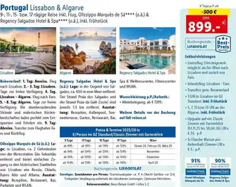 Lidl Reisen Portugal Lissabon & Algarve Angebot
