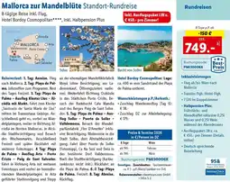 Lidl Reisen Mallorca zur Mandelblüte Standort-Rundreise Angebot