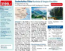 Lidl Reisen Zauberhaftes China Rundreise & Yangtze-Kreuzfahrt Angebot